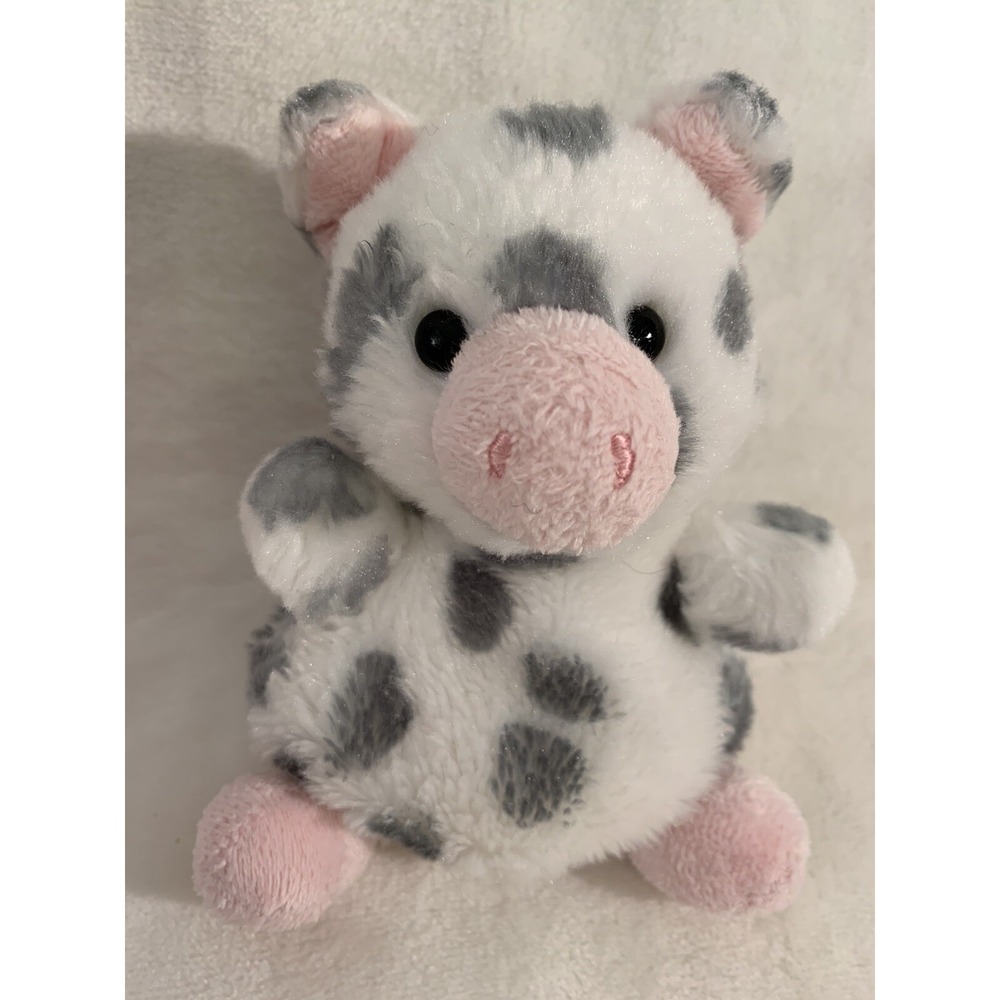 5" Aurora World Palm Pals Plush - Piggles Spotted Piglet Beanie Stuffed Animal‎
